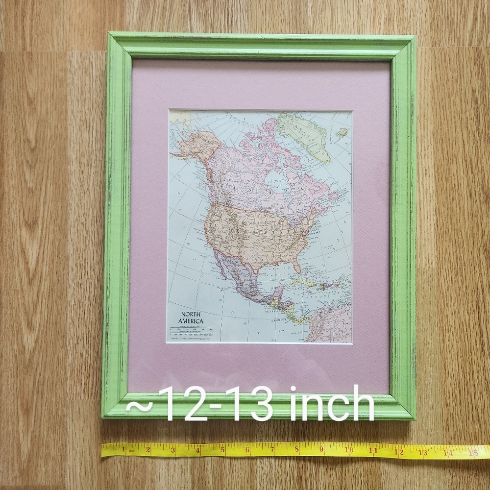 North America Framed Map - Picture 3 of 5